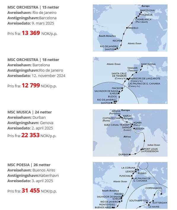USa spesialisten Amerikaspesialisten, nordmannsreiser, cruisereiser