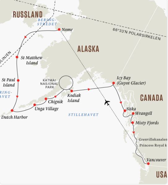 USa spesialisten Amerikaspesialisten, nordmannsreiser, cruisereiser